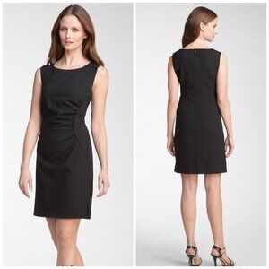 HUGO BOSS Daverla Dress Little Black Wool Career Professional Sheath Sleevless